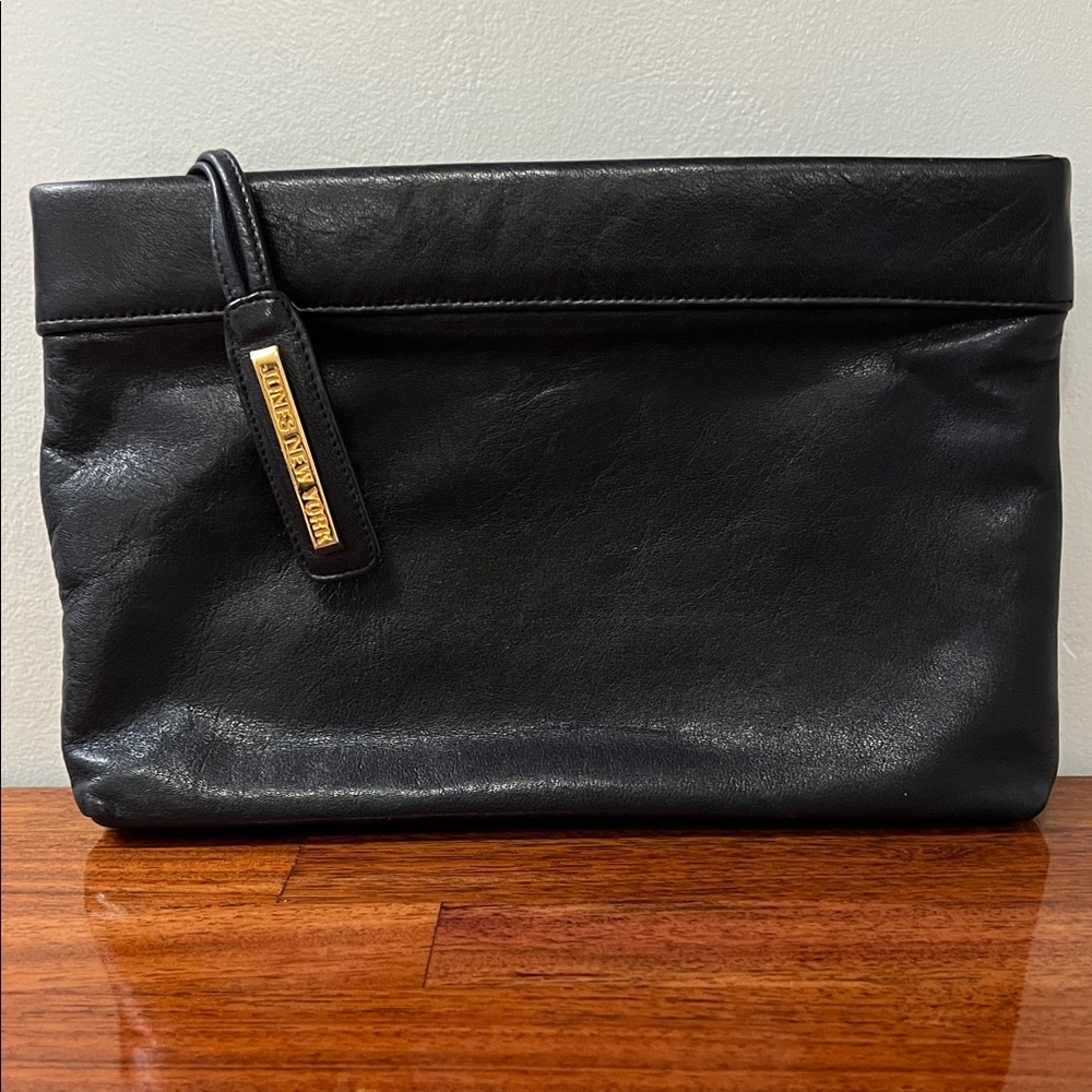 Black Leather women’s Clutch